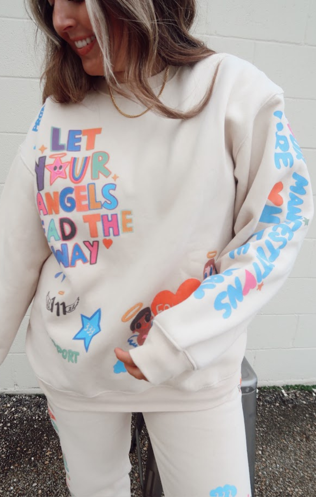 Angels All Around Crewneck by Mayfair