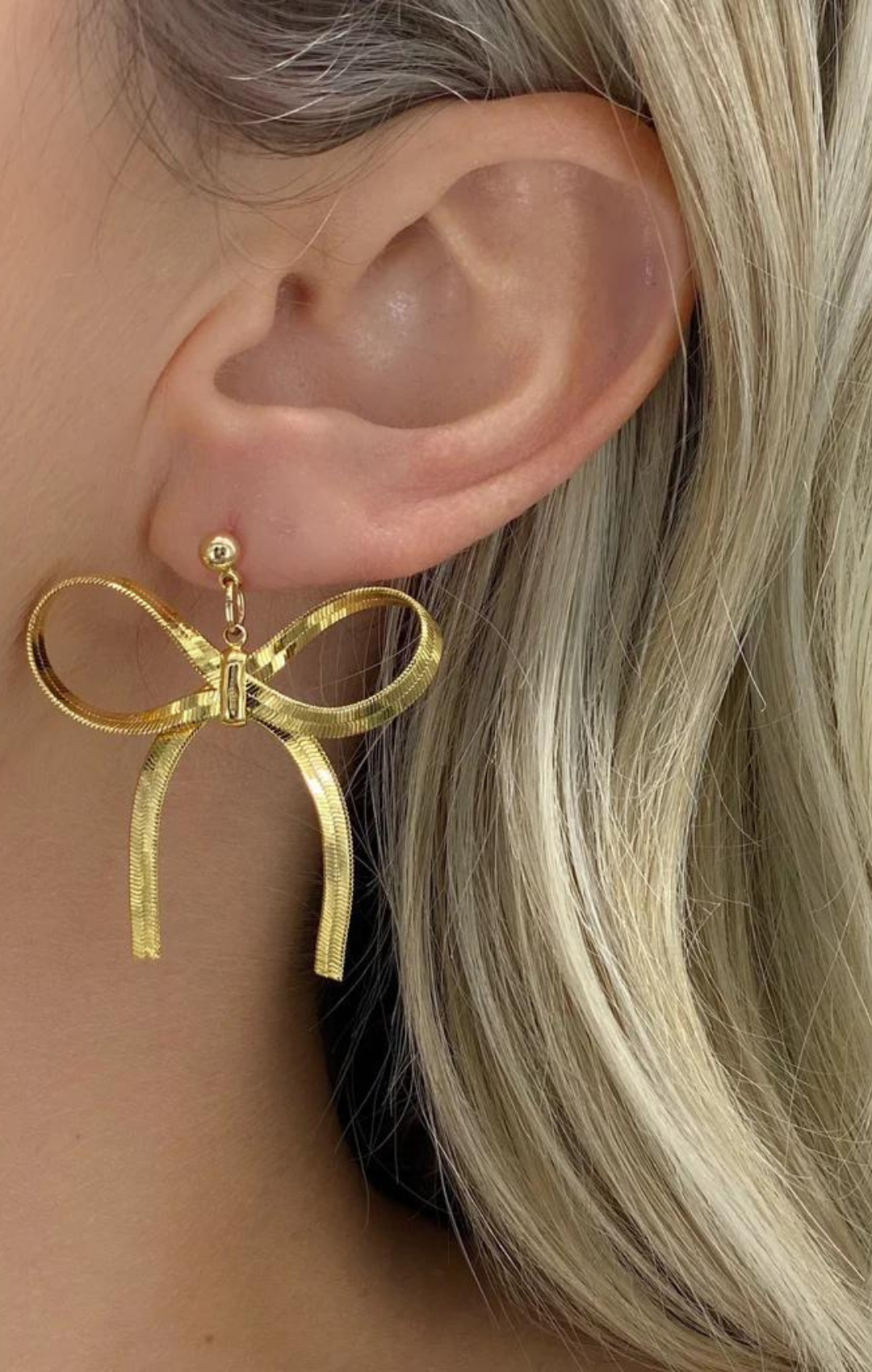 Gifted Bow Statement Earrings