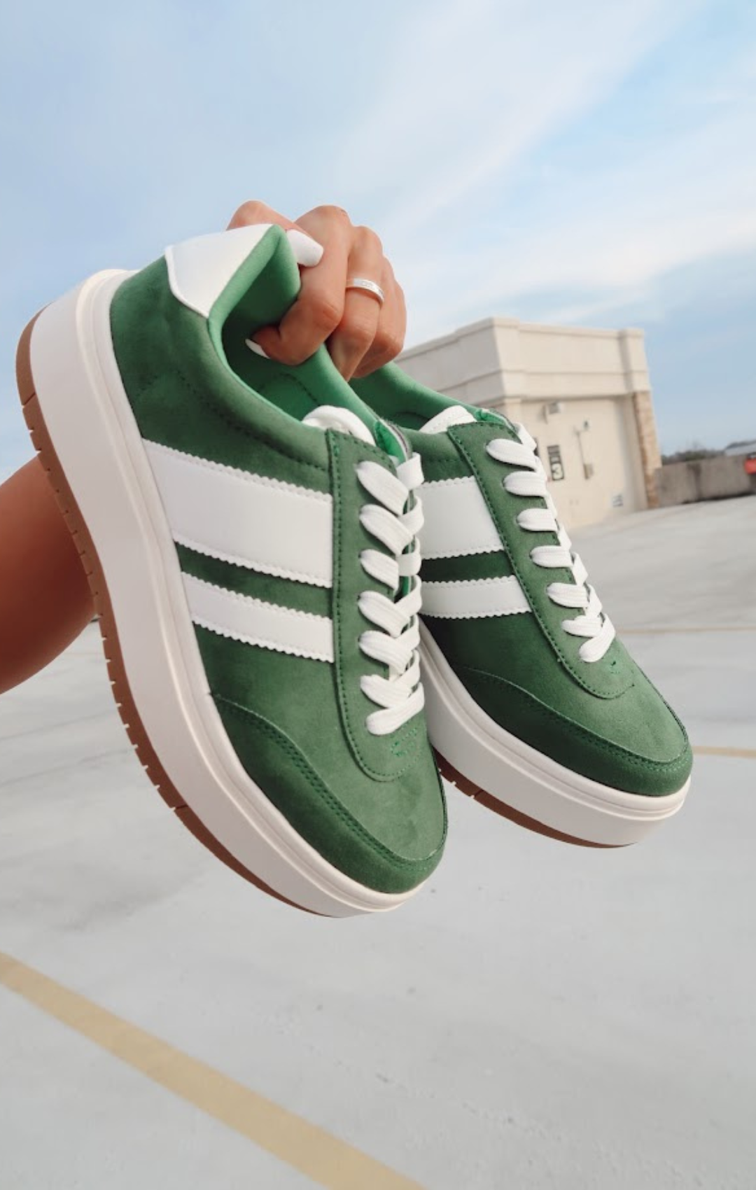 Navida Green Sneakers by Madden Girl
