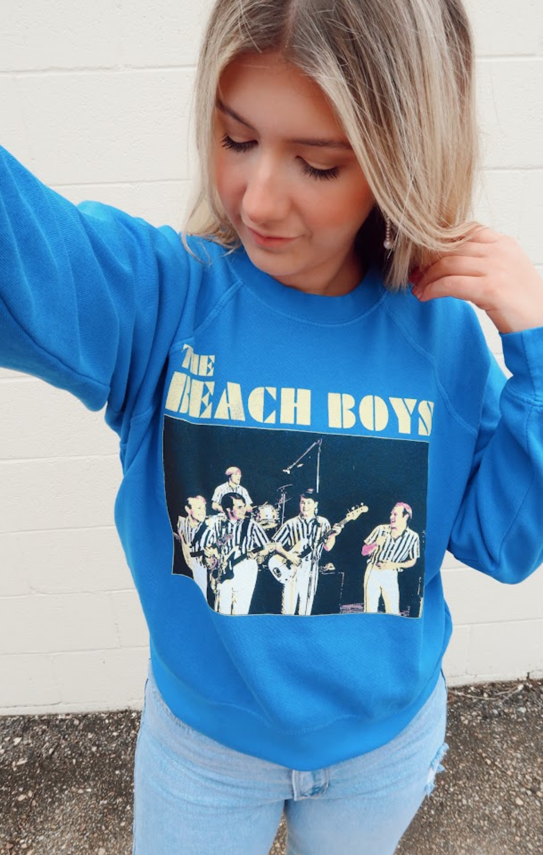 The Beach Boys Concert Raglan Crew by Daydreamer
