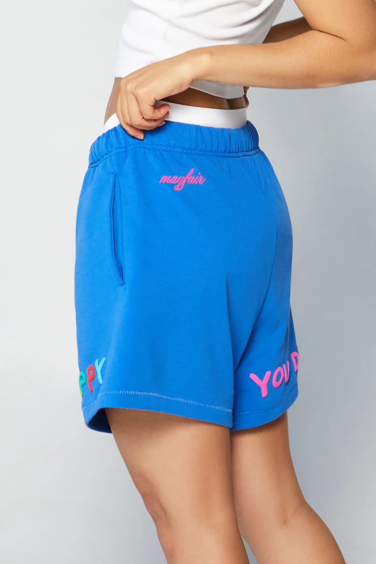 You Deserve To Be Happy Sweatshorts by Mayfair
