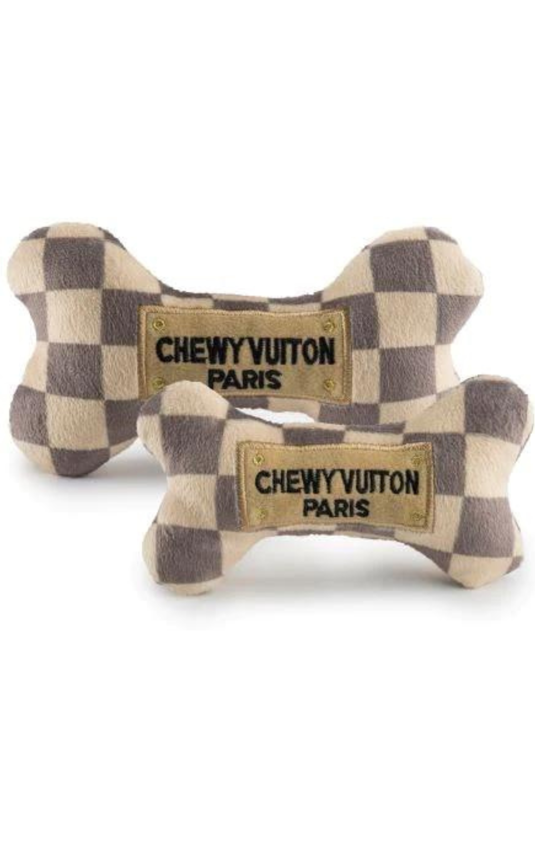 XLarge Checker Chewy Vuiton Bone Toy